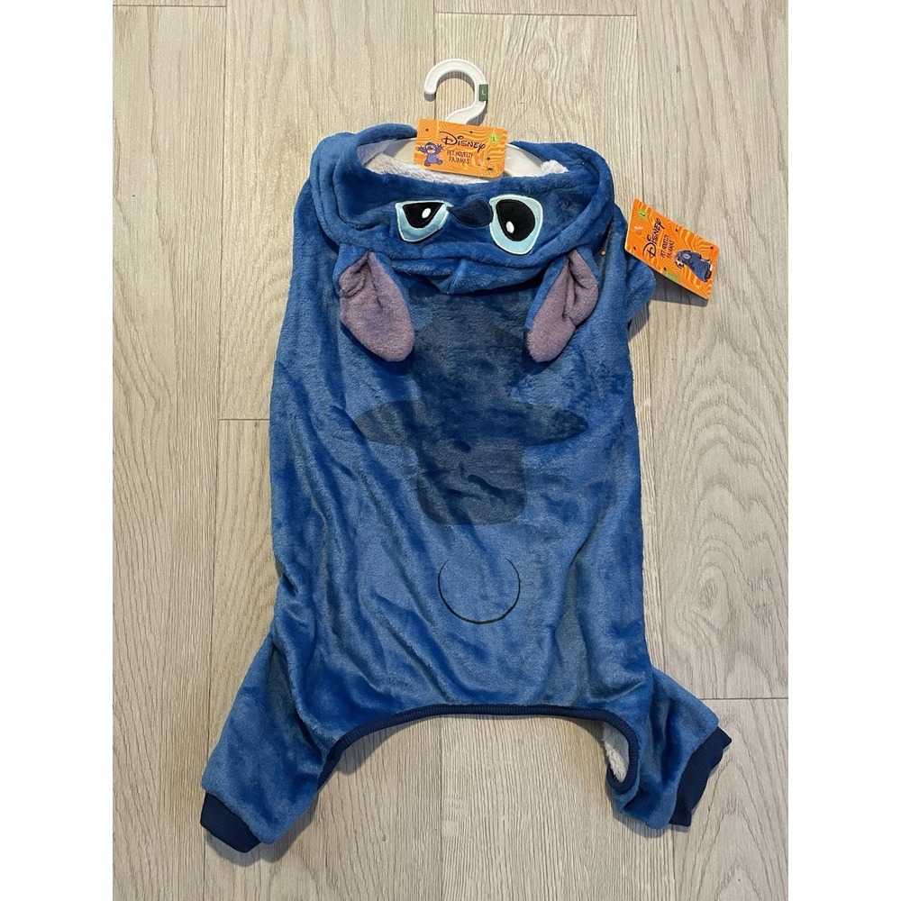 NEW Disney Halloween Dog Costume Pet Novelty Pajamas - Fluffy - Stitch - Size L